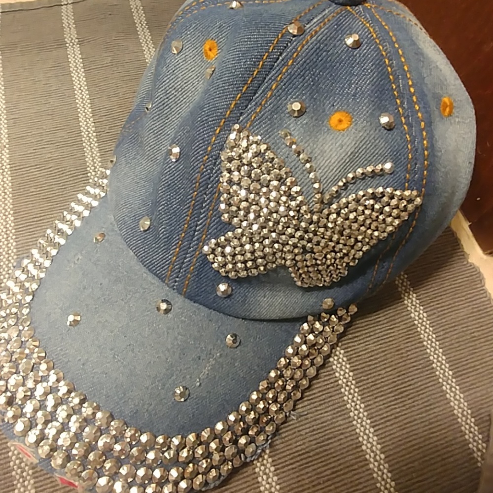 Bling jean baseball cap NWT🔥🔥🔥